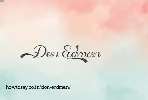 Don Erdman