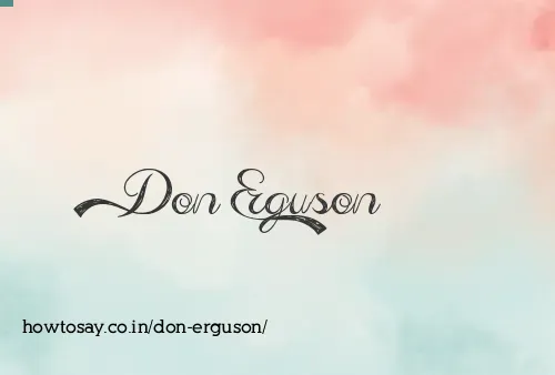 Don Erguson