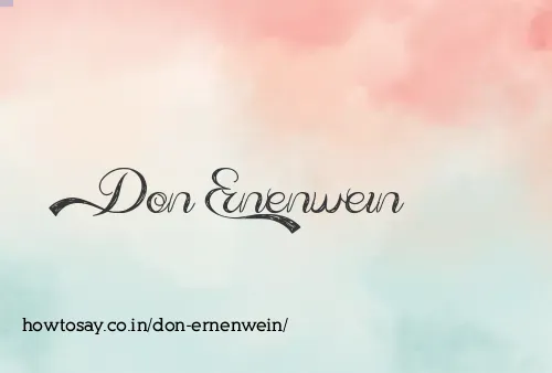 Don Ernenwein