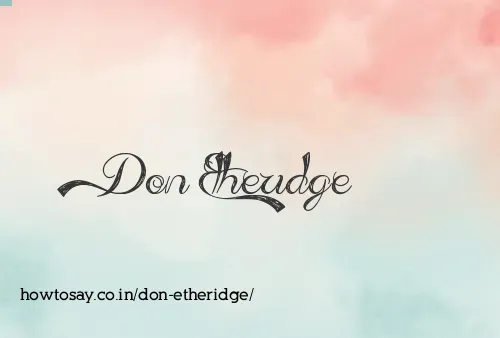 Don Etheridge