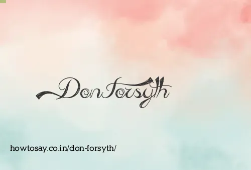Don Forsyth