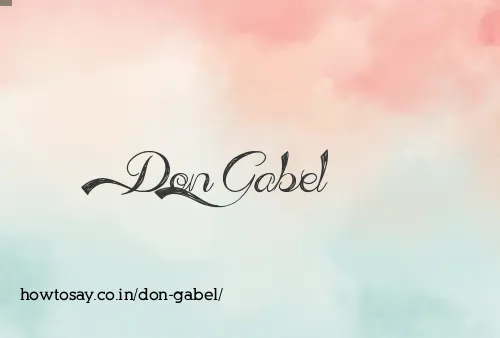 Don Gabel