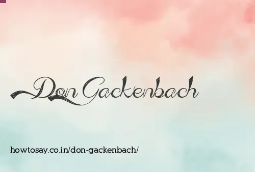 Don Gackenbach