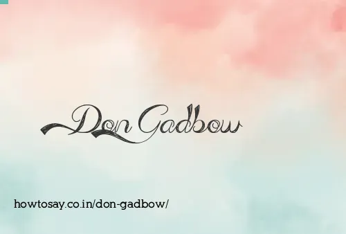 Don Gadbow