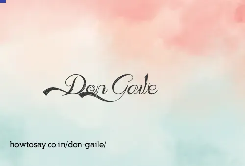 Don Gaile