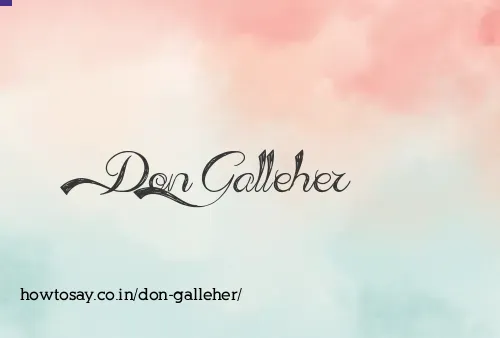 Don Galleher