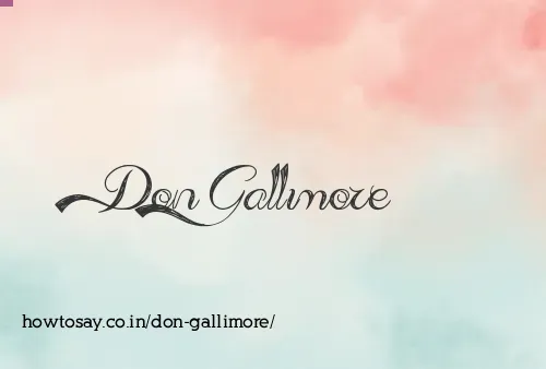 Don Gallimore