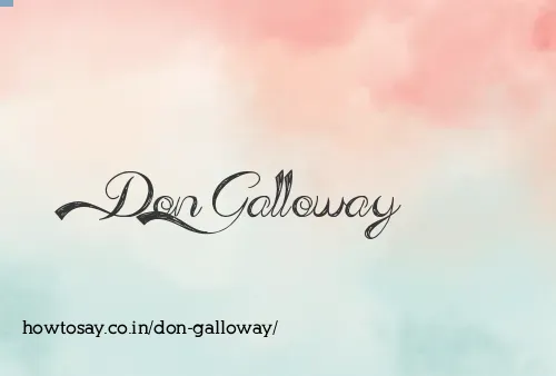 Don Galloway