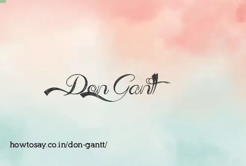 Don Gantt