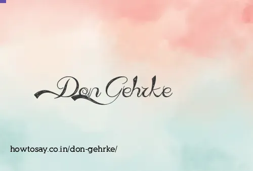 Don Gehrke
