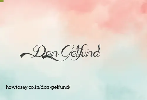 Don Gelfund