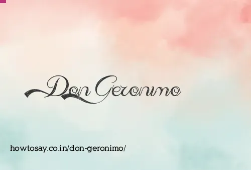 Don Geronimo