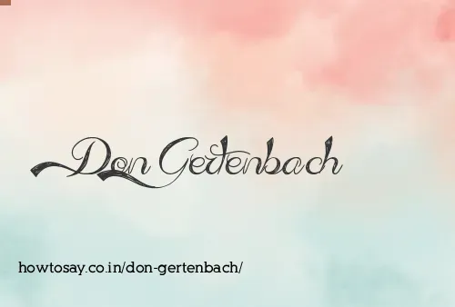 Don Gertenbach