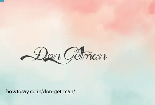 Don Gettman