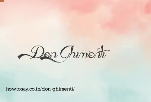 Don Ghimenti
