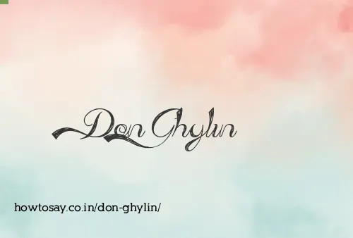 Don Ghylin