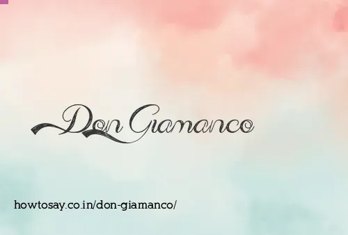 Don Giamanco