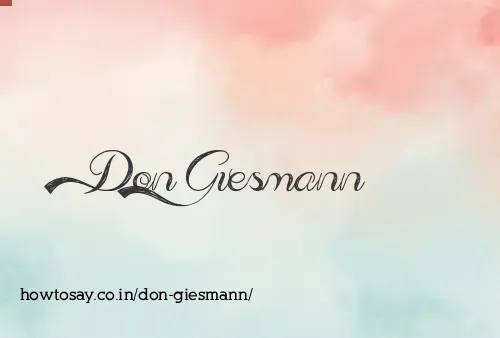 Don Giesmann