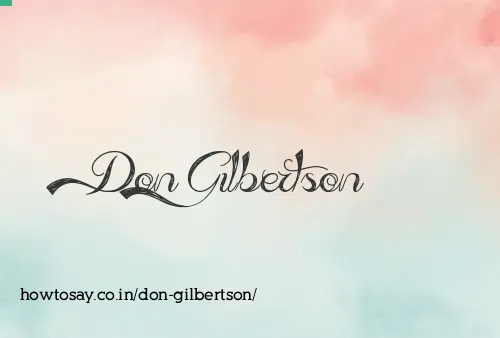 Don Gilbertson