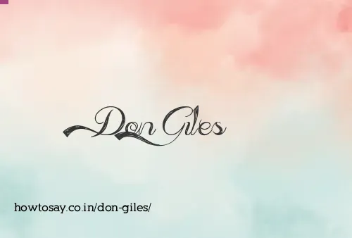 Don Giles