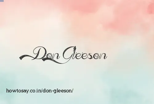 Don Gleeson