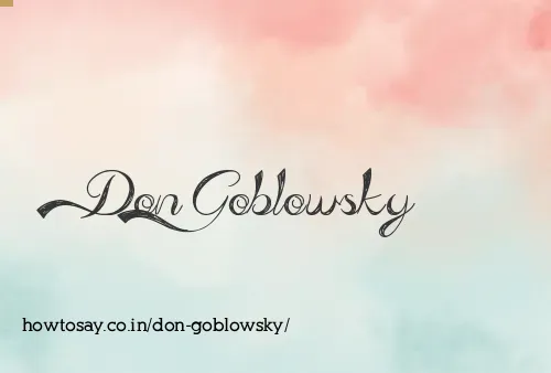 Don Goblowsky