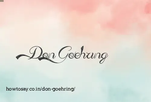 Don Goehring