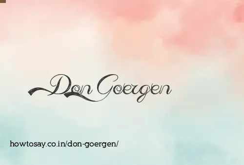 Don Goergen