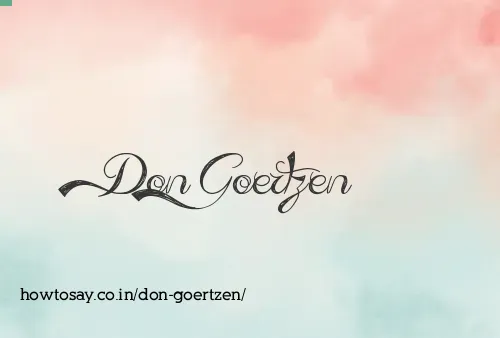 Don Goertzen