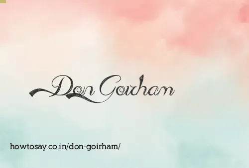 Don Goirham