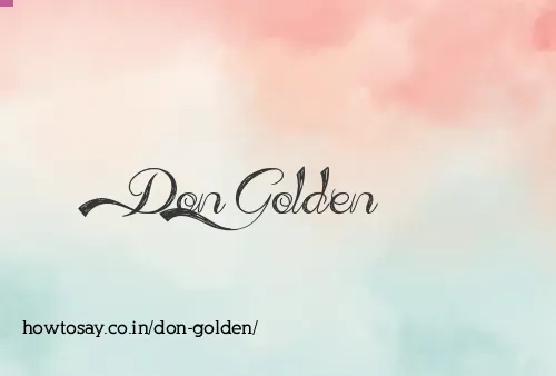 Don Golden
