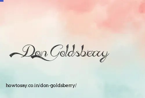 Don Goldsberry