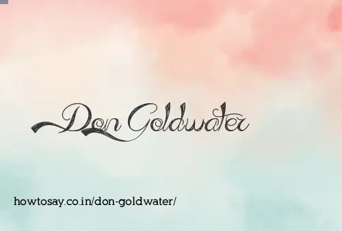Don Goldwater