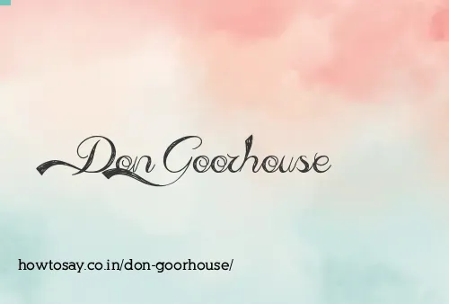 Don Goorhouse