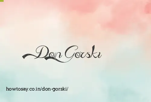 Don Gorski