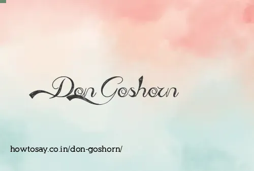 Don Goshorn