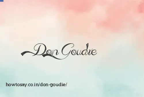 Don Goudie
