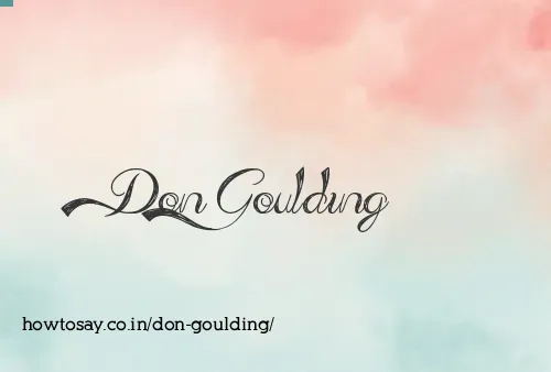 Don Goulding