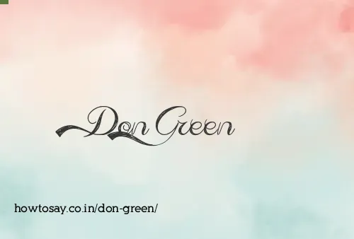 Don Green