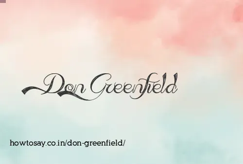 Don Greenfield