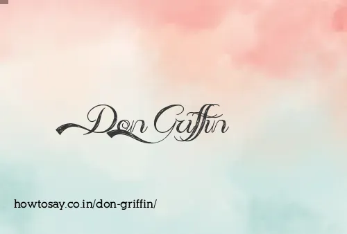 Don Griffin