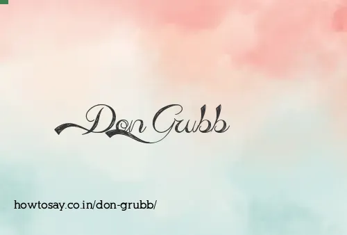 Don Grubb