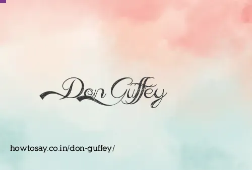 Don Guffey
