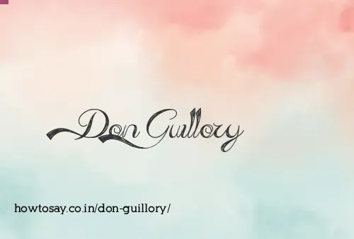 Don Guillory