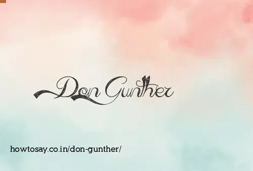 Don Gunther