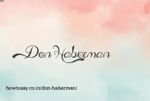 Don Haberman