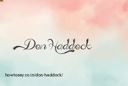 Don Haddock