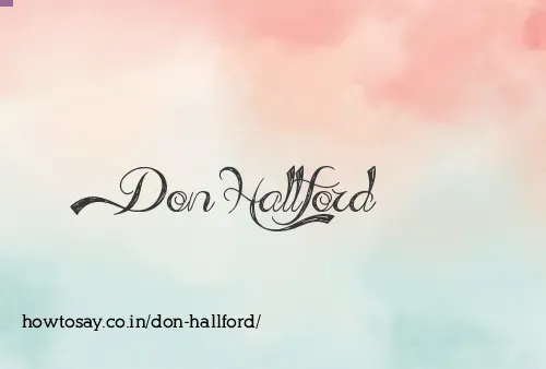 Don Hallford