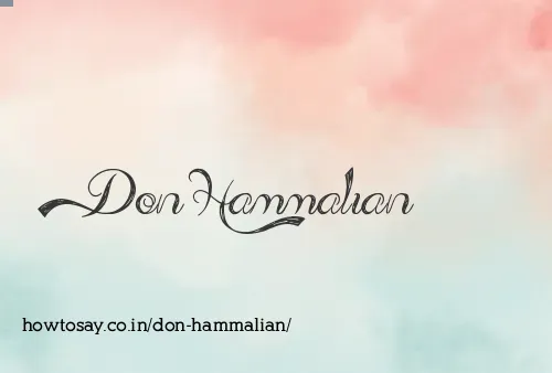 Don Hammalian