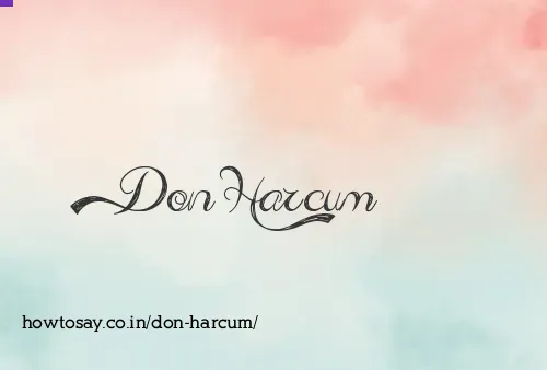 Don Harcum